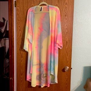 Tie dyed kimono